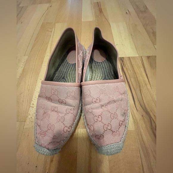 Gucci Shoes - Gucci pink cotton espadrilles